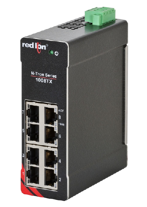 1008TX N-Tron Industrial Gigabit Ethernet Switch 8 Port Unmanaged